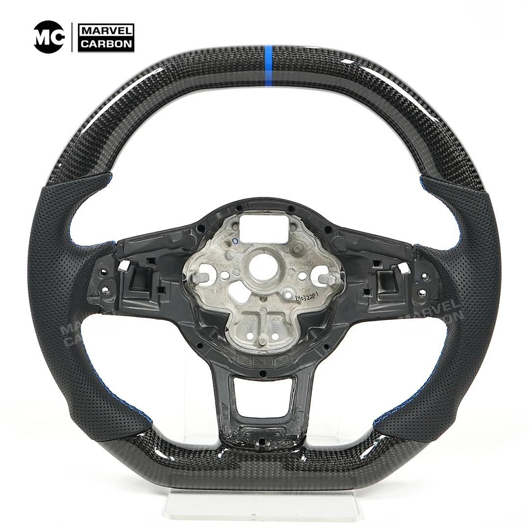 Customised 100% Carbon Fiber Steering Wheel For Volkswagen VW Golf MK7 R GTI