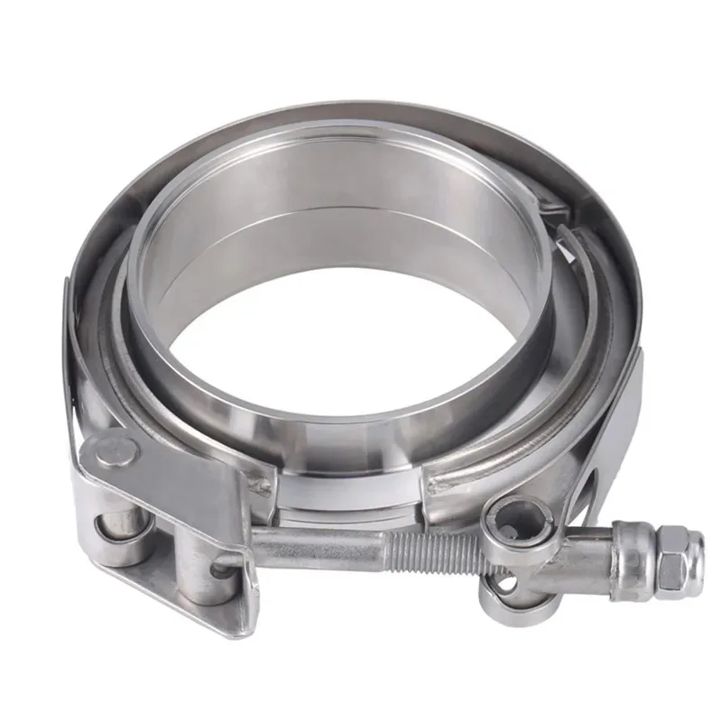 

Stainless Steel 2.5" 3" 4" Quick Release V Band Clamp 63mm 76mm Turbo Exhaust Pipe Vband Clamp Male Female Flange V Clamp Kits