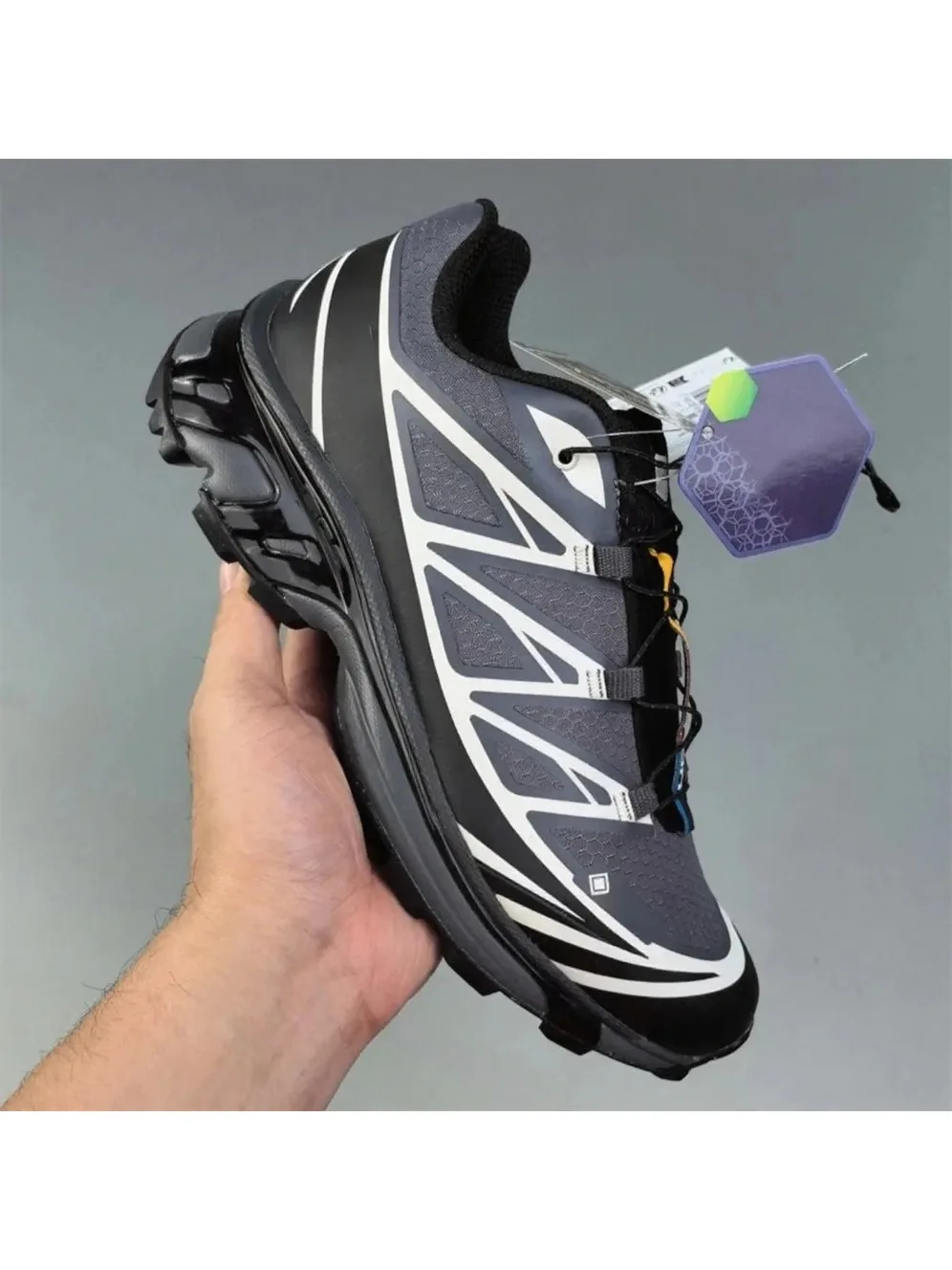 Heren Dames Antislip Trail Running Sneakers, Ademende Mesh Sportschoenen, Duurzame Robuuste Trainers voor Wandelen, Buitensporten - afbeelding 2