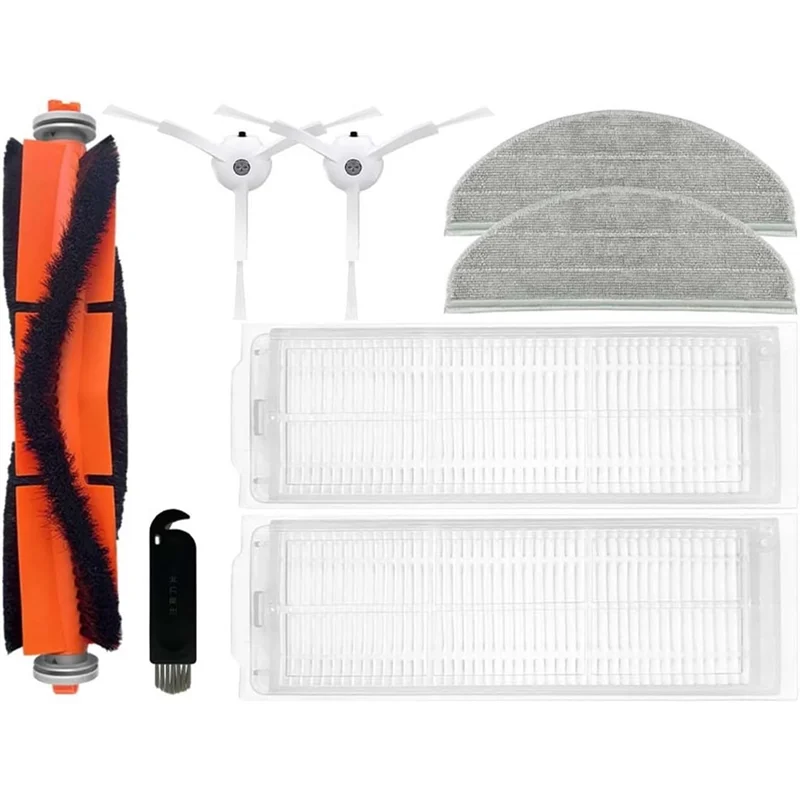 للمكنسة الكهربائية الروبوتية Zaco M1S، قطع الغيار - فرشاة جانبية رئيسية، فلتر HEPA، ملحقات وسادة الممسحة #3