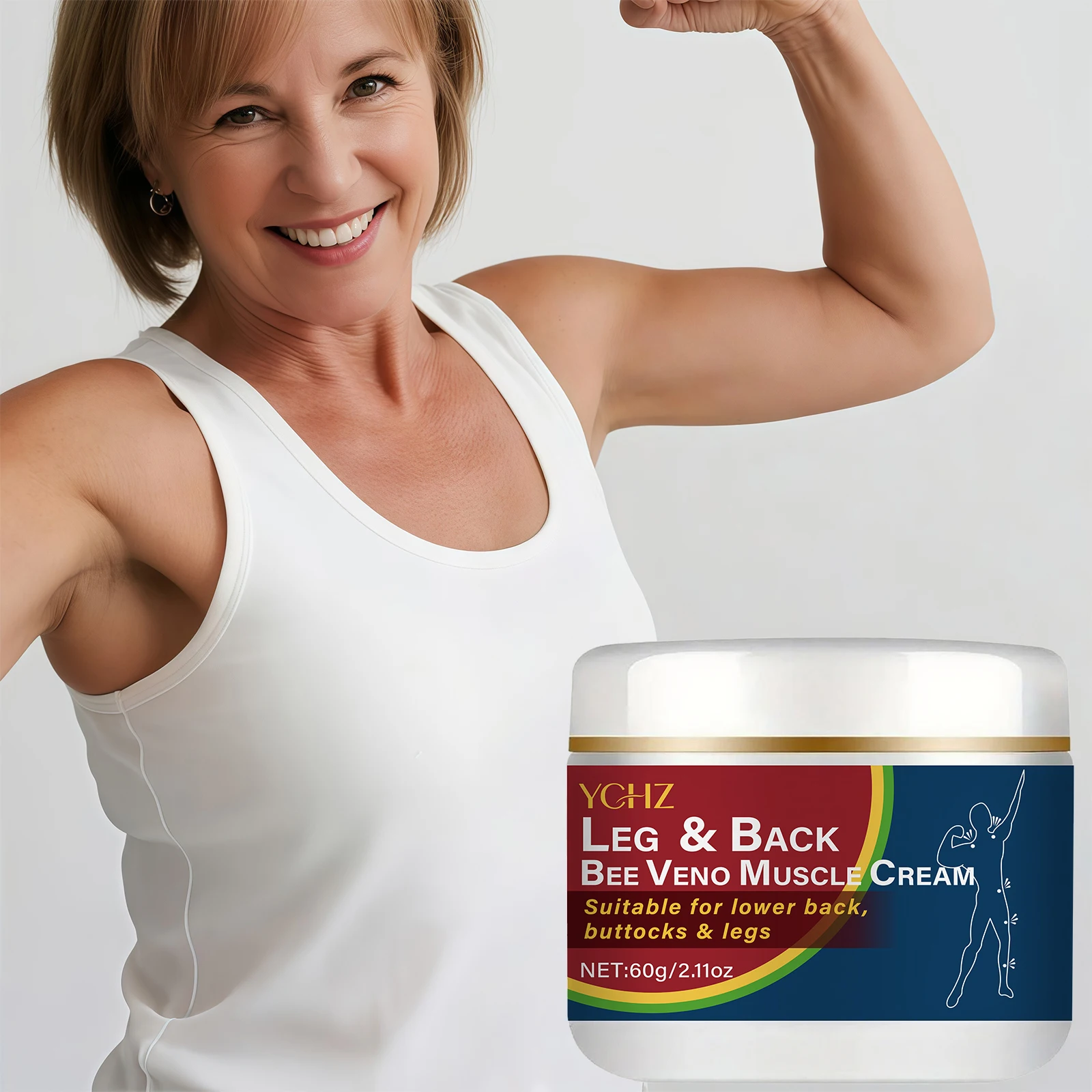 Crema de Masaje Superpotente para Nervios, Articulaciones y Músculos | Contiene aceites esenciales de tomillo, magnesio, mentol, eucalipto, aceite de coco, althaea y manzanilla, hidratación profunda. | Adecuado para pies, piernas, manos y áreas articulares