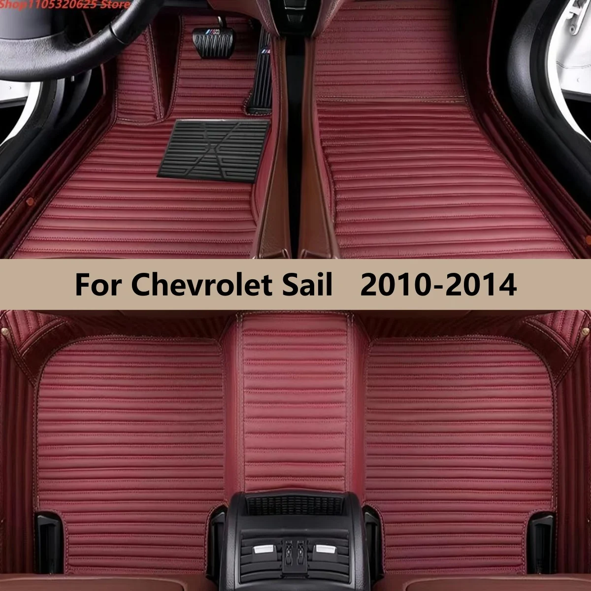 

Car Floor Mats Fit For Chevrolet Sail 2010 2011 2012 2013 2014 Interior Details Accessories Artificial Leather