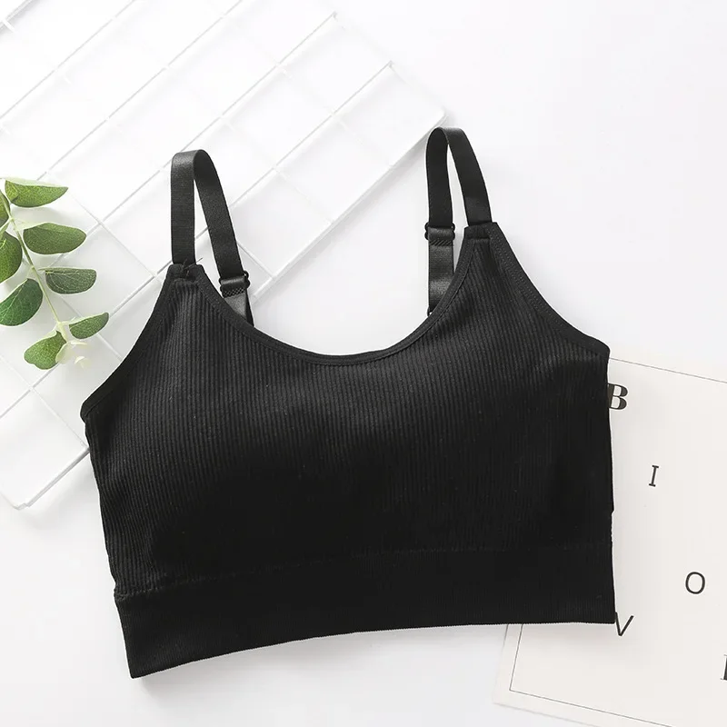 Wireless Seamless Bra for Women Cotton Comfort No Steel Ring Padded Sports Lingerie Top Beauty Back Multi Color Bralette image 3