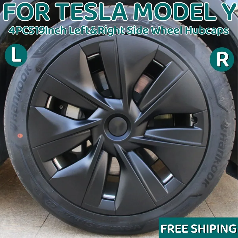 

4PCS Hubcap For Tesla Model Y 19Inch Wheel Caps Performance Original Car Replacement Wheel Cover Full Rim Cover Accessories 2024