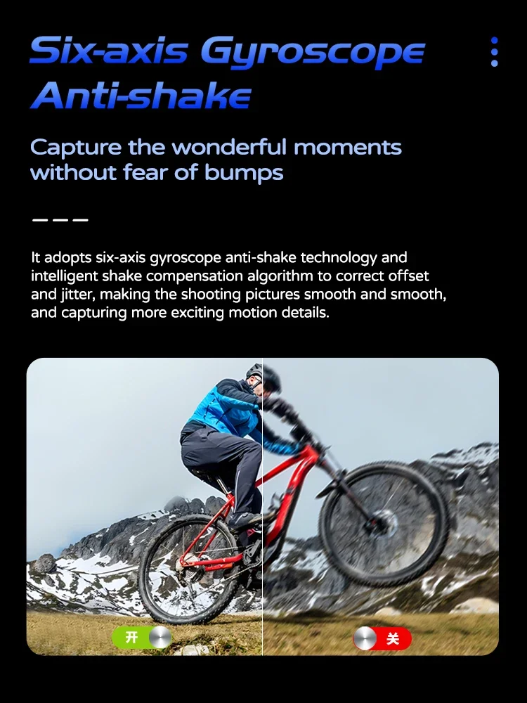 Caméra d'action SJ20 Caméra de sport étanche 4K 40MP