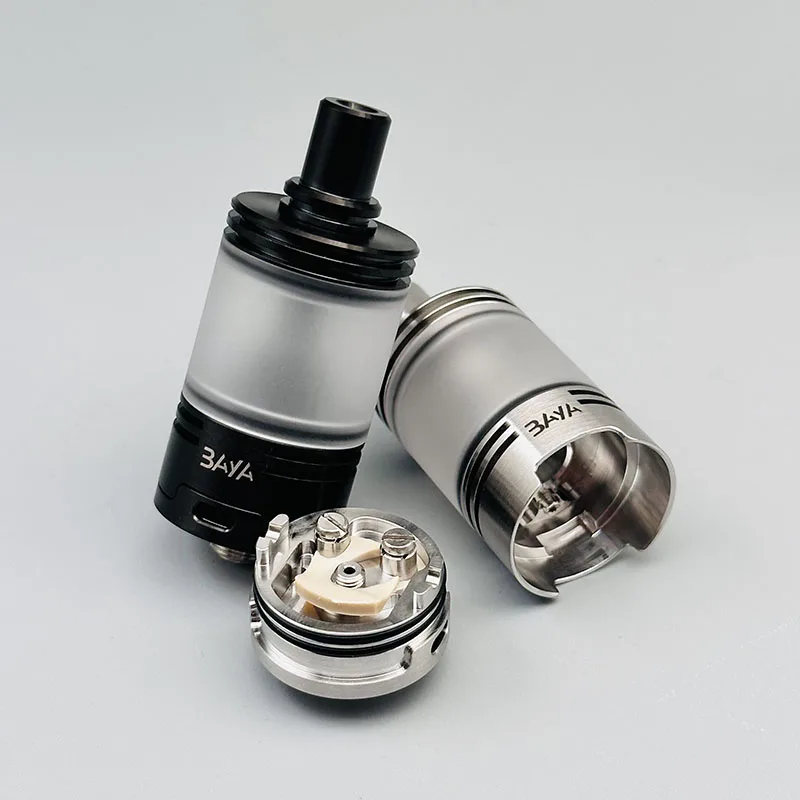 DSX BAYA MTL RTA 316SS 22mm 4.2ml 316ss رذاذ خزان قابل لإعادة البناء بملف واحد مع 1.2 مم 1.5 مم 1.8 مم دبابيس هوائية AFC مقابل Kuma MTL RTA