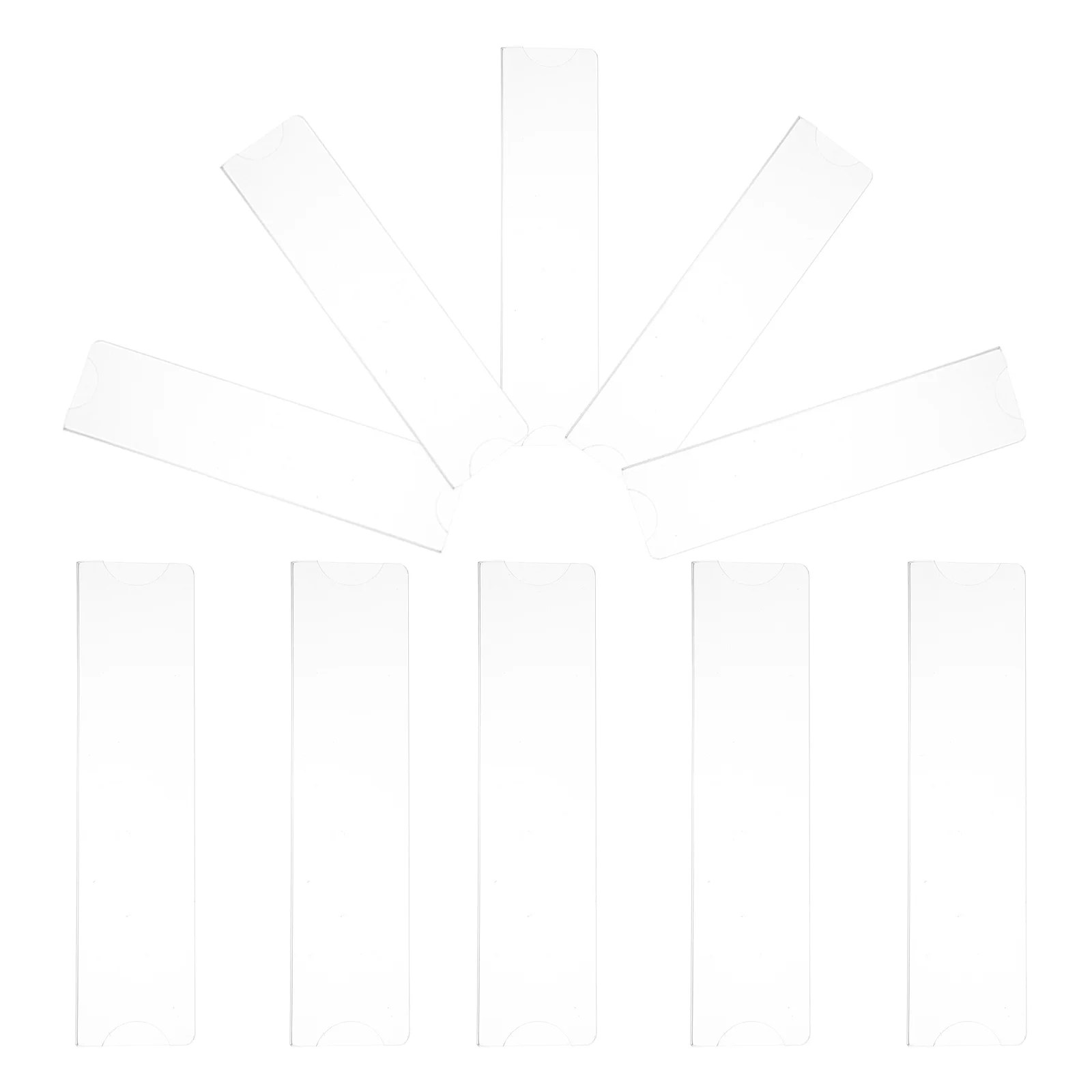 

10pcs Acrylic Nameplate Holder Clear Transparent Stand Photo Frame Brand Sign Display Table Top Menu Exhibitions