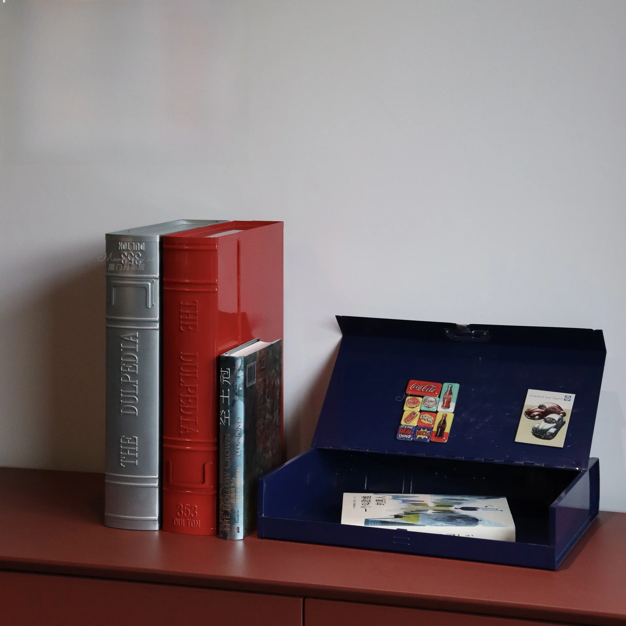 

Xiamen Moon Neighbor DULTON Desktop Multi-Functional Storage Box Document Organizer Vertical Standing Sle Utensil Storage Bin