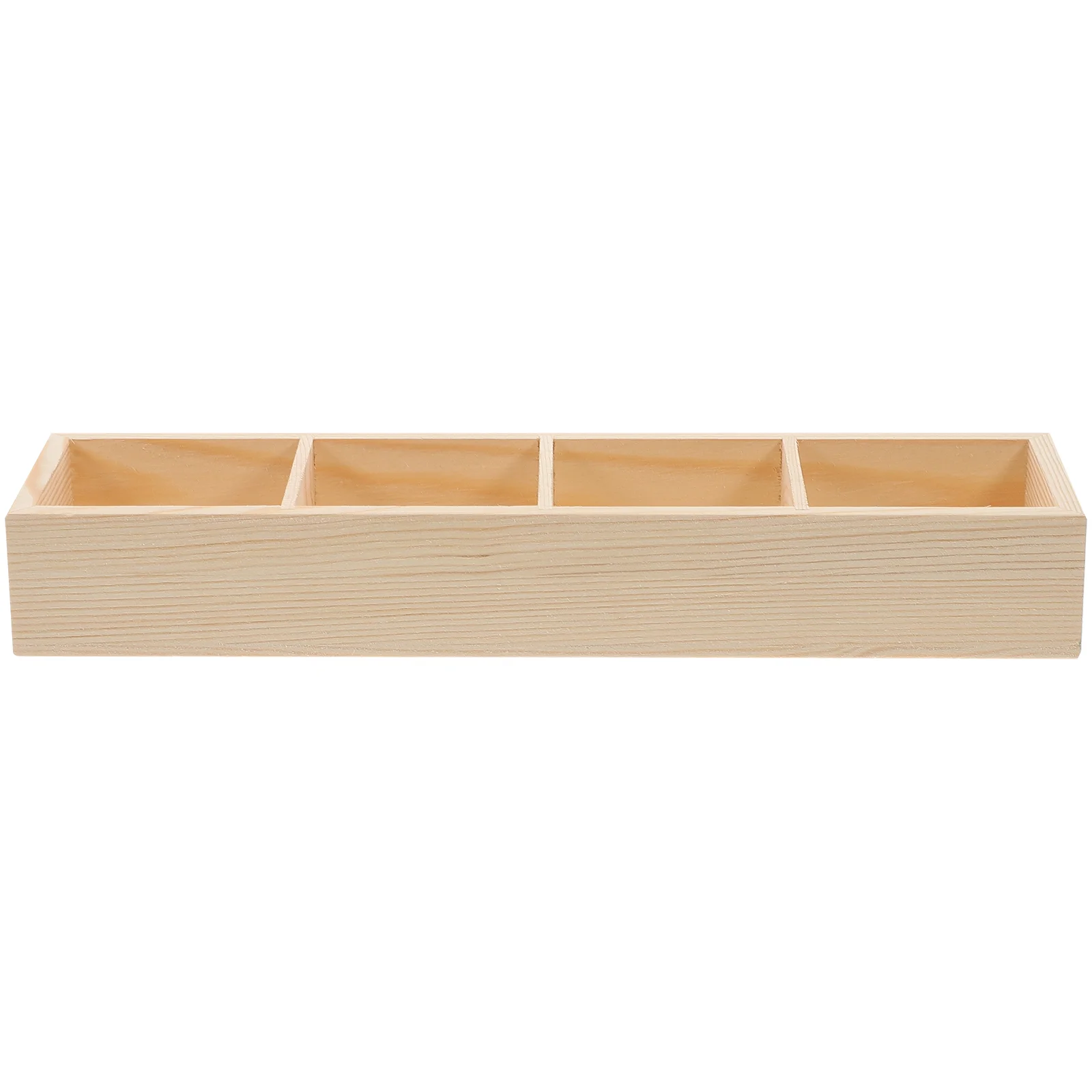 Multi compartment Wooden Desktop ganizer Box for Tea Bags Coffee Sugar Packets Home Cafe Bar Counter Storage Container