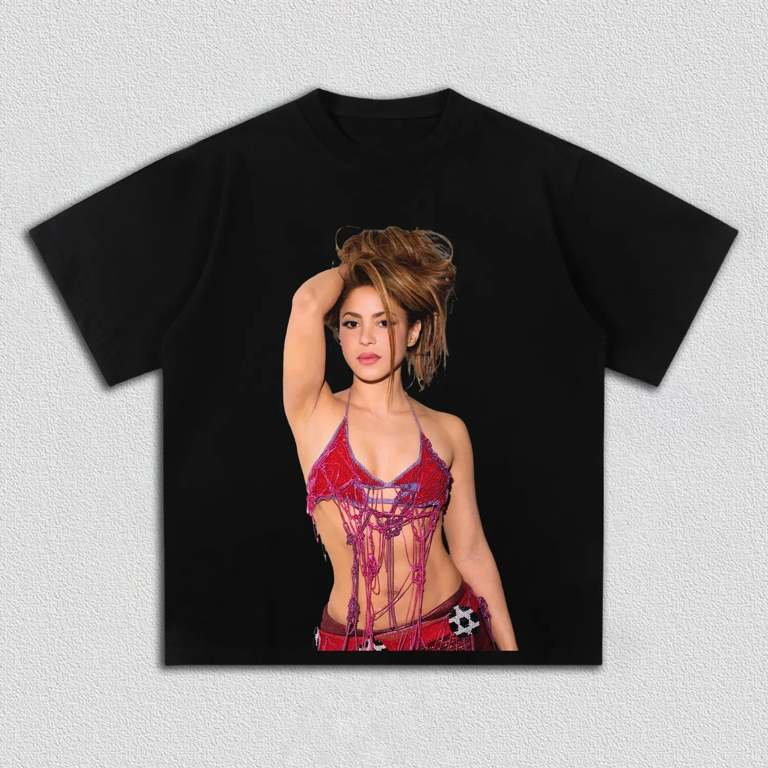 Camiseta Shakira Photo Dai Dai 2026 Merch, camisetas de verano 100% de algodón para hombre y mujer, camisetas informales populares para fanáticos de Y2k