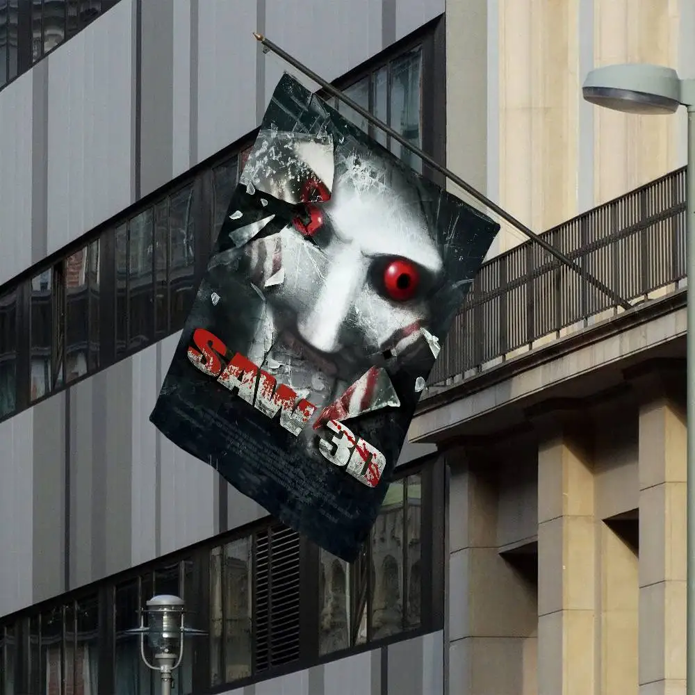 رعب فيلم المنشار راية INS نمط الطرف في الهواء الطلق الديكور جو العلم #5