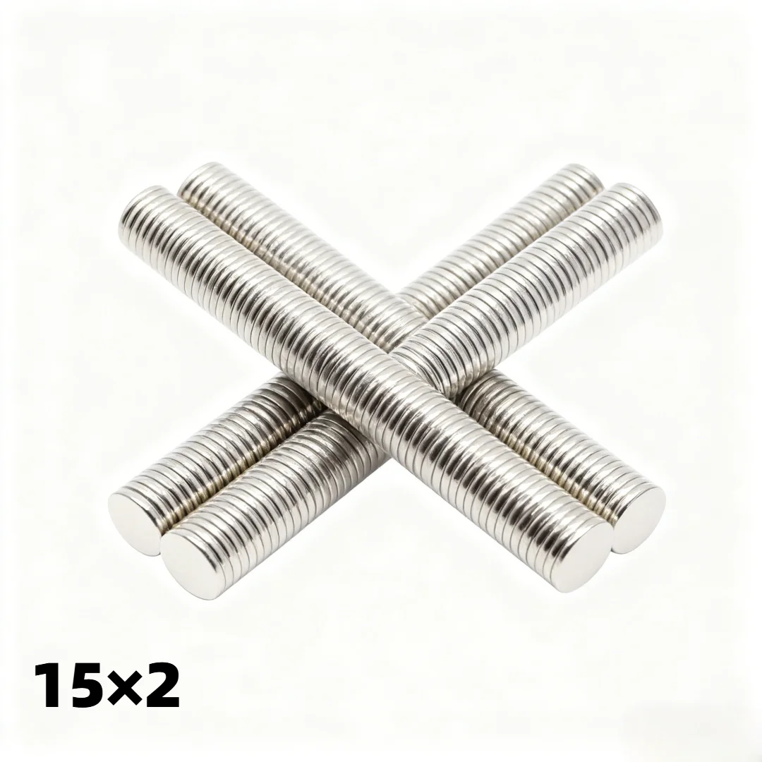 15x2mm Super Strong Magnet N35 Round Magnetic NdFeB Neodymium Magnet Powerful Disc imanes Refrigerator Magnets