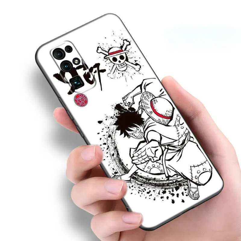 Anime One Piece Black Silicone Phone Case For Honor 70 90 Lite X40 GT X50 i X5 + X6A X6S X7A X8A X8B X6 X7 X8 X9 4G X9A X9B 5G