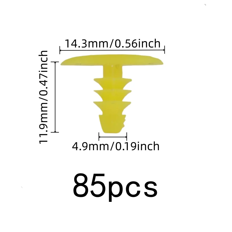 85 pcs Door Seal Retainers, Durable UV Resistant and Easy One-Step Install, ideal for Vehicle Windproof Strips