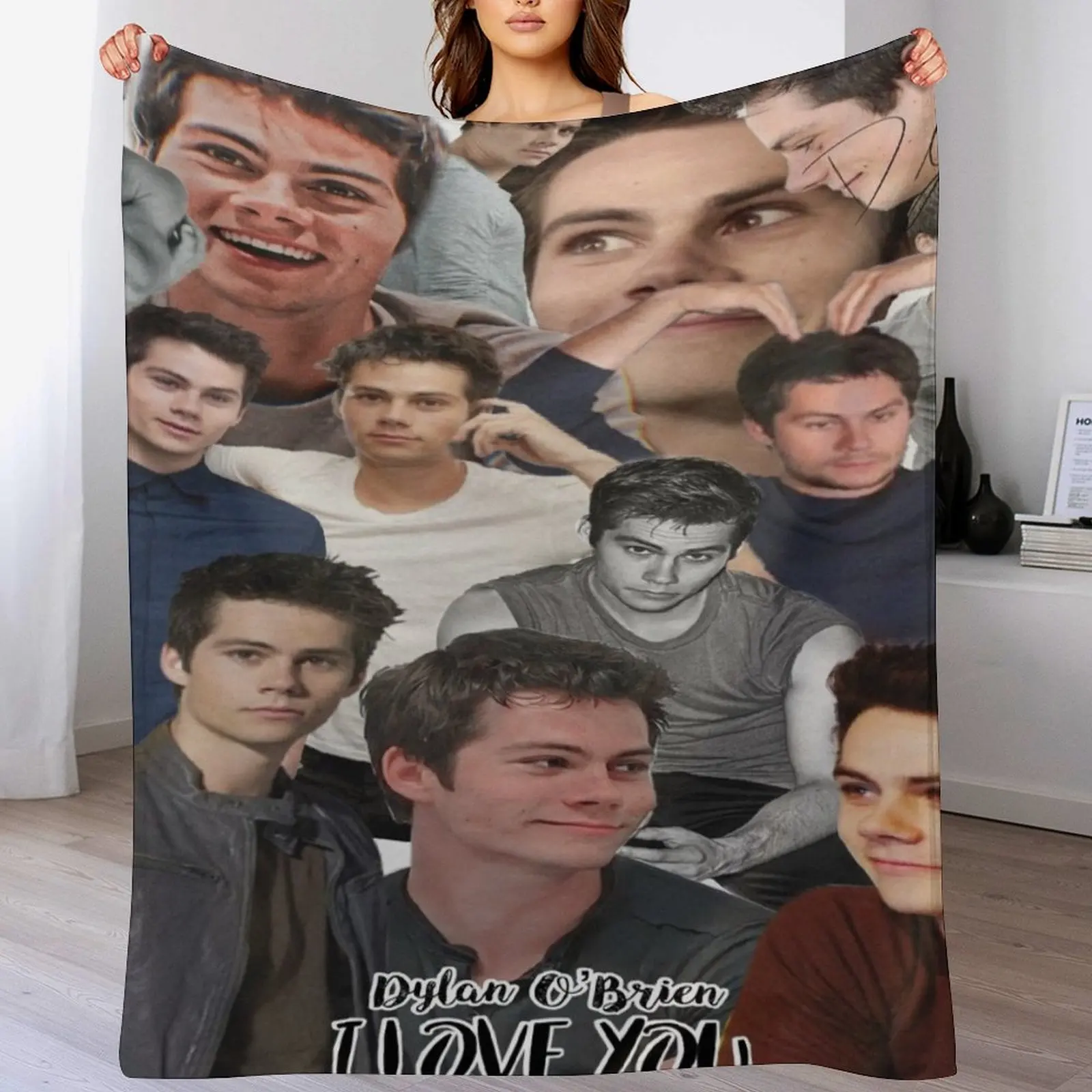 

Dylan OaBrien I love you (signature) Throw Blanket Extra Large Throw Flannels Heavy christmas gifts Blankets