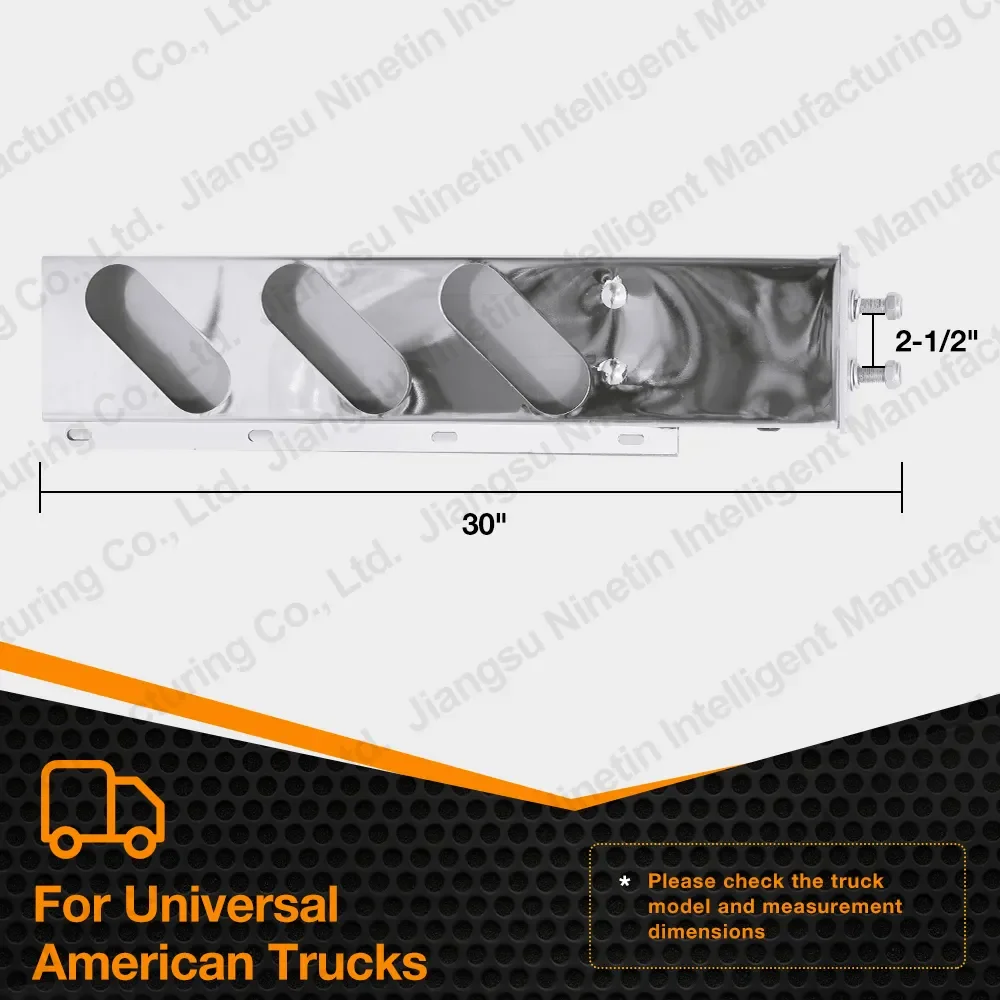 

Truck spare parts light box 30"*2-1/2" stainless steel light bar for truck Peterbilt Kenworth Freightliner Volvo