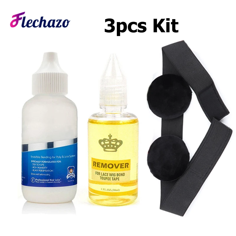 Lace Glue Adhesives Wig Installation Kit Set 3Pcs Wig Band And Wig Glue For Lace Wigs Cola Para Lace Front Wig Accessories