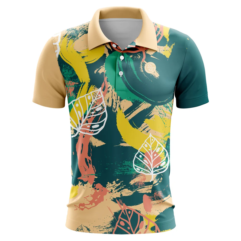 Kid's Polo Shirt Golf Shirts Turndown Buttons Print Tees Streetwear Short Sleeve Button-down Fashion Clothing Casual Blouse Top view 5