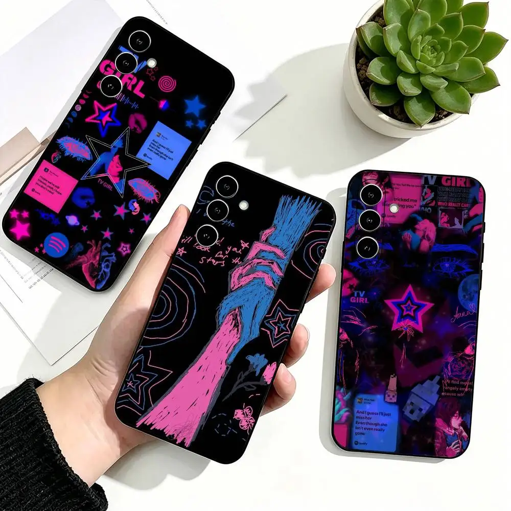 Indie Pop Band TV Girl Phone Case For Samsung Galaxy A73,A72,A71,A70,A53,A52,A51,Soft Silicone Black Cover