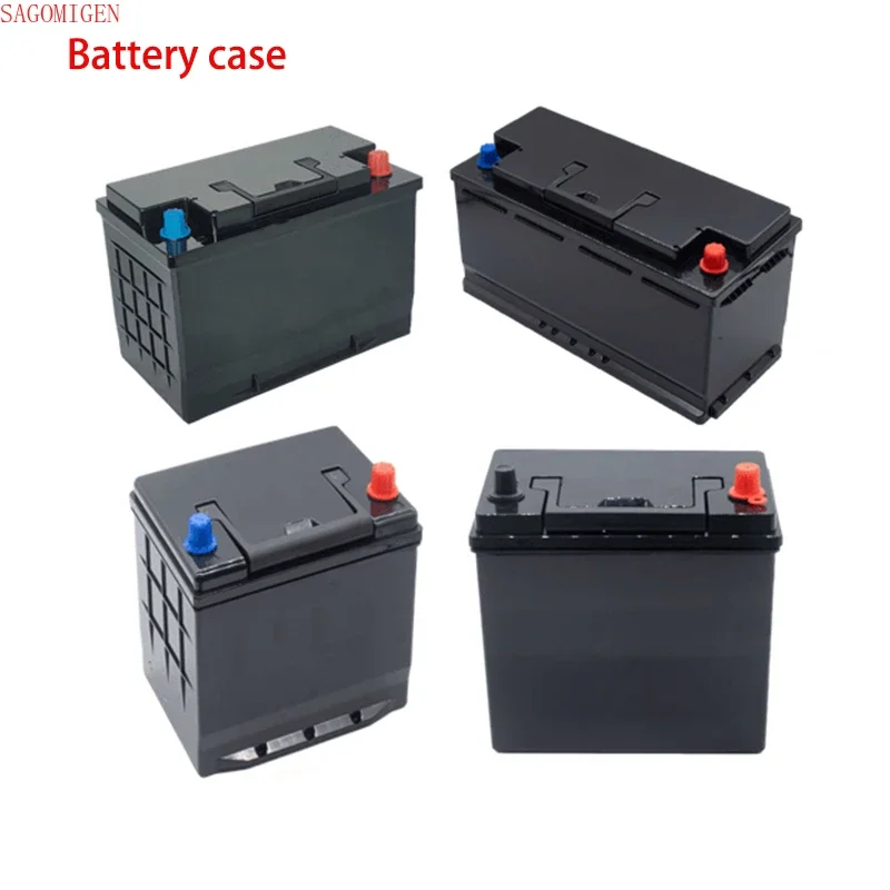 12V 24V Car Starter Battery Boxes Waterproof Plastic Case 3S Li-ion 4S Lifepo4 Battery Case High Current Copper Binding Posts