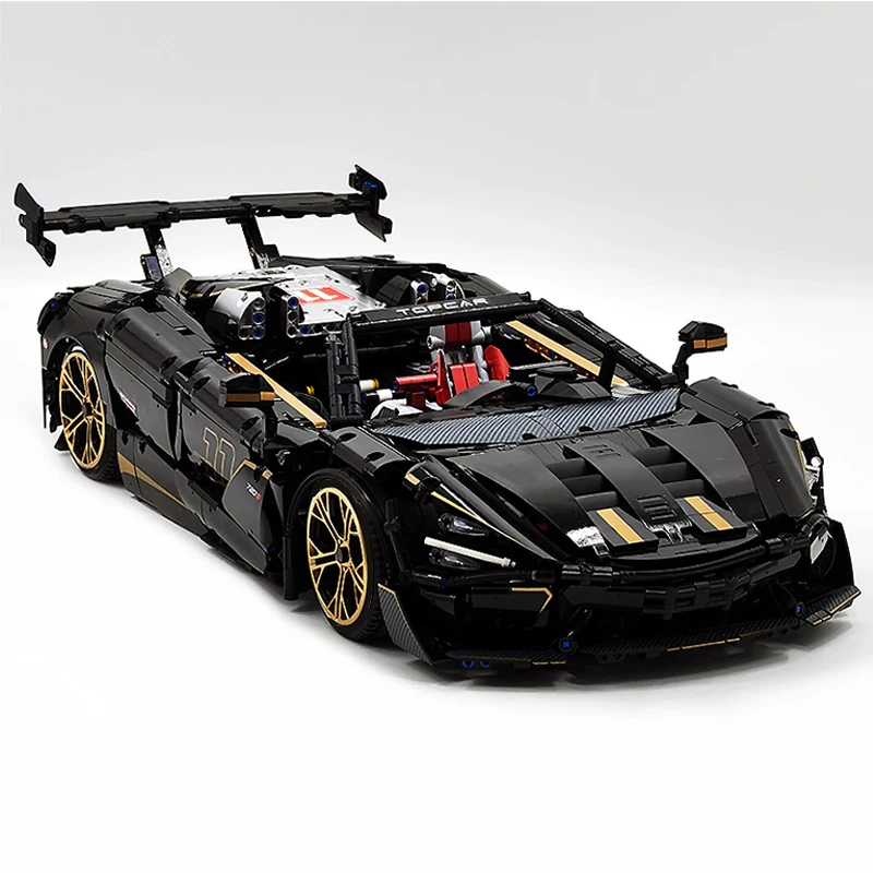 GULY 10625 MOC Opvallende technische kracht Sportwagen Bouwstenen Racevoertuig Bakstenen Montage Puzzel Speelgoed Kerstcadeau Kinderen