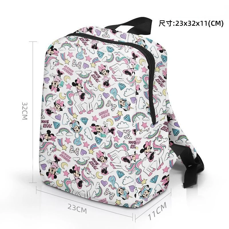 MINISO-Petit sac à dos Disneyland Series pour enfants, sac d'école classique, sac à dos en toile, cadeau pour la journée des enfants, TureMouse, Minnie Peripheral