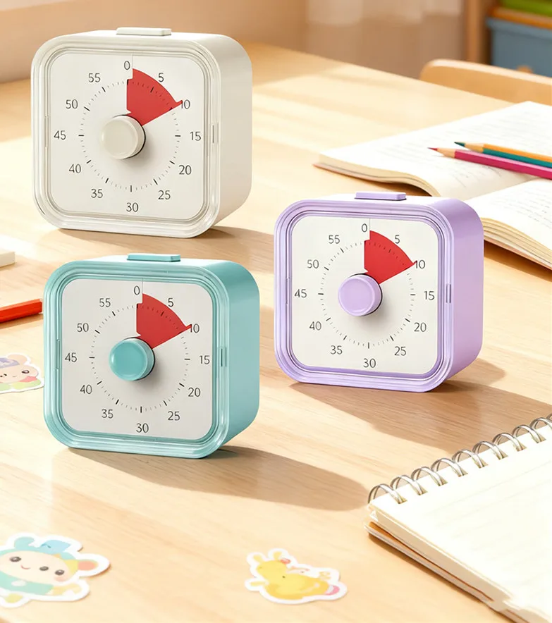 مؤقت بصري للطهي والدراسة، أداة إنتاجية على طراز Google - ساعة العد التنازلي بومودورو للأطفال، مكتب المطبخ #4