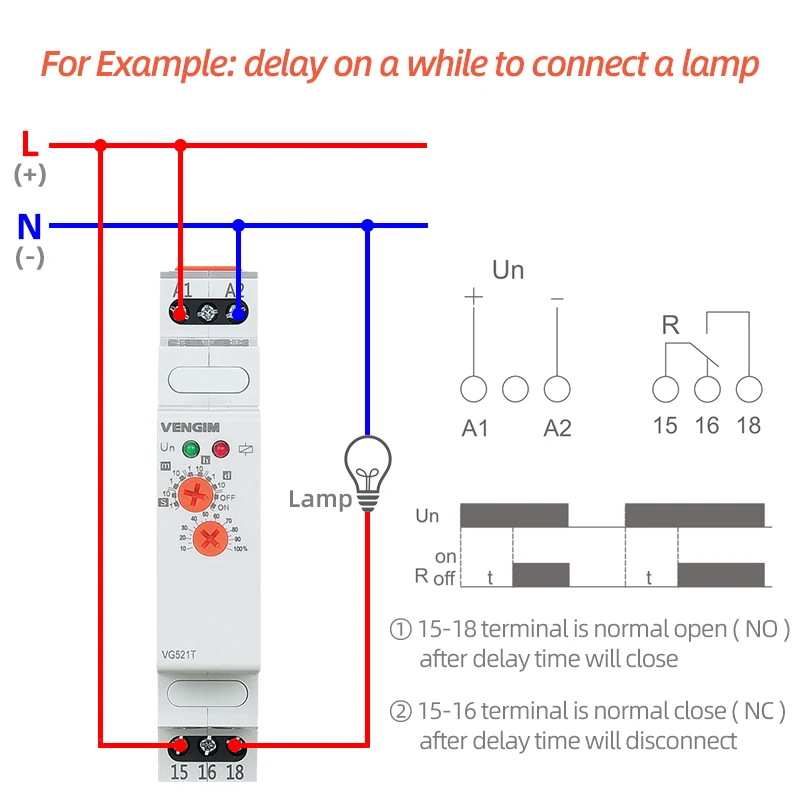 Time Relay 220V Power On Delay Relay 12V 24V 110V Timer Switch By Din Rail