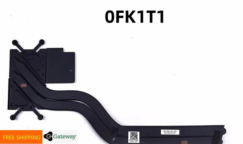 

Оригинальный охлаждающий радиатор для Dell Inspiron 5620 5625, FK1T1 0FK1T1