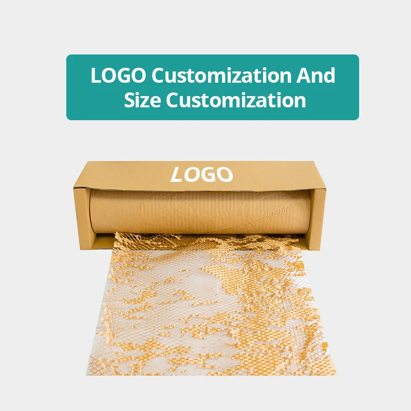 حار بيع تسليم سريع التعبئة والتغليف كرافت ملء عازلة وسادة واقية التفاف ورق الحرف العسل