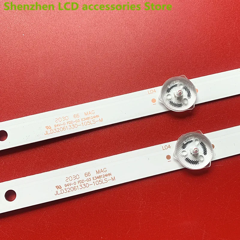 ل Xiaxin LE8832C M3218W JD Zhigao 32AM38 ضوء بار JL.D 32061330 -105MS-M_V02 6LED 58CM 3V 100% شريط إضاءة خلفي LED جديد