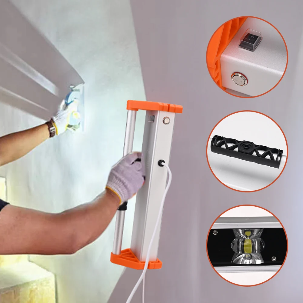 Upgraded Raking Inspection Lamp for Wall Painting Polishing Bridge Deck Constructio Oblique Light Detects Uneven Wall Leveling