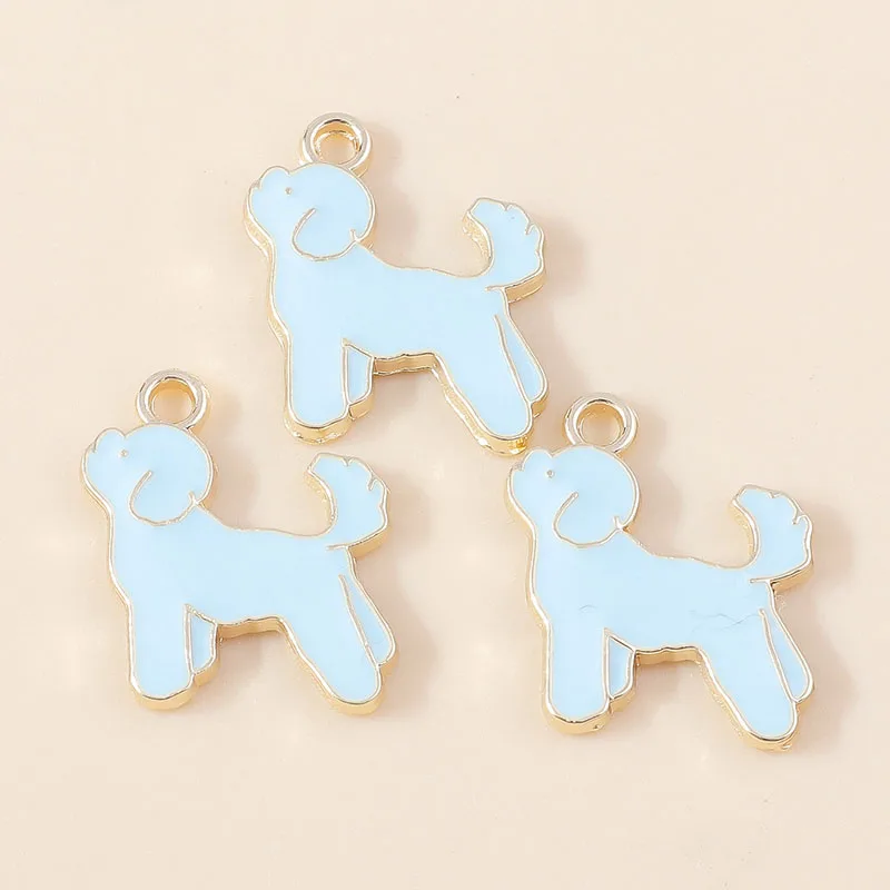 Leslie 10 Stück/Set Emaille Niedliche Katzen- und Hundepfoten-Hundeknochen-Anhänger für Ohrringe, Armbänder, Halsketten, Anhänger, DIY-Schmuckherstellungszubehör – Detail 18