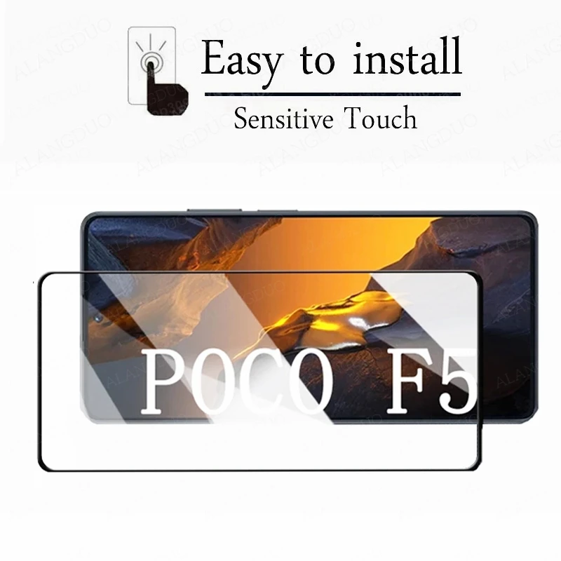 2in1 Tempered Glass For Xiaomi Poco F5 Pro Camera Lens Screen Protector For Xiaomi Poco X5 Pro F5 X5 pro Lens Protective Glass