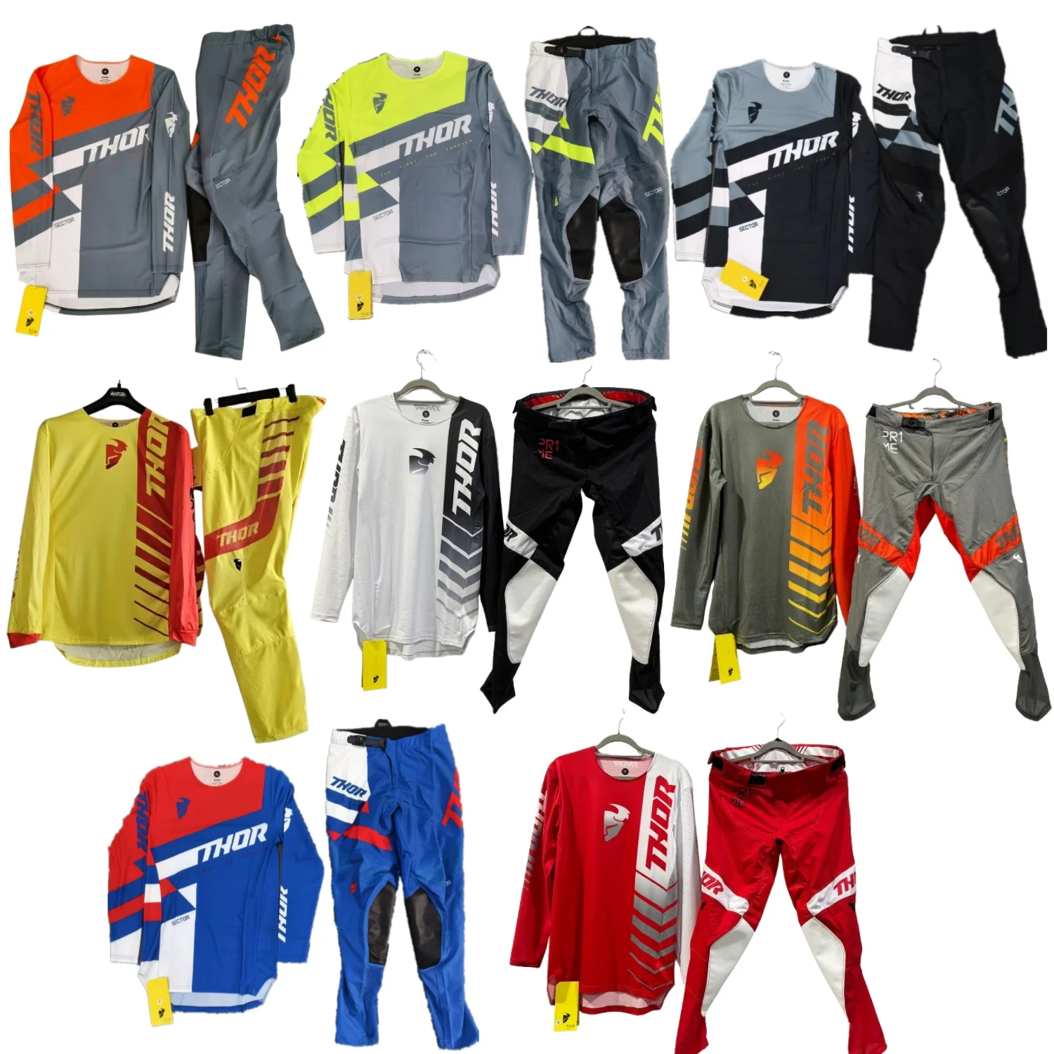 Traje de Motocross THOR Combo, Traje de Motocicleta Todoterreno, Kit Todoterreno MX, Jersey de Motocross, Conjunto de Equipamiento de Motocross, Traje de Enduro