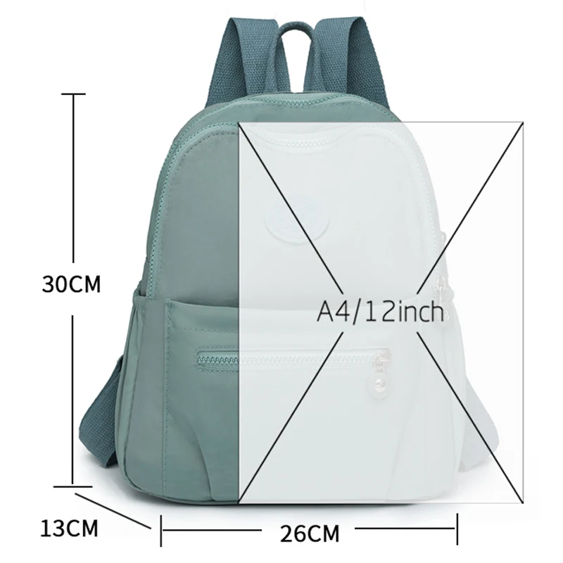 2024 Oxford Cloth Backpack New Korean Version Small Bagpack Ladies Versatile Fashion Canvas Schoolbag Changing Backpack Mochilas