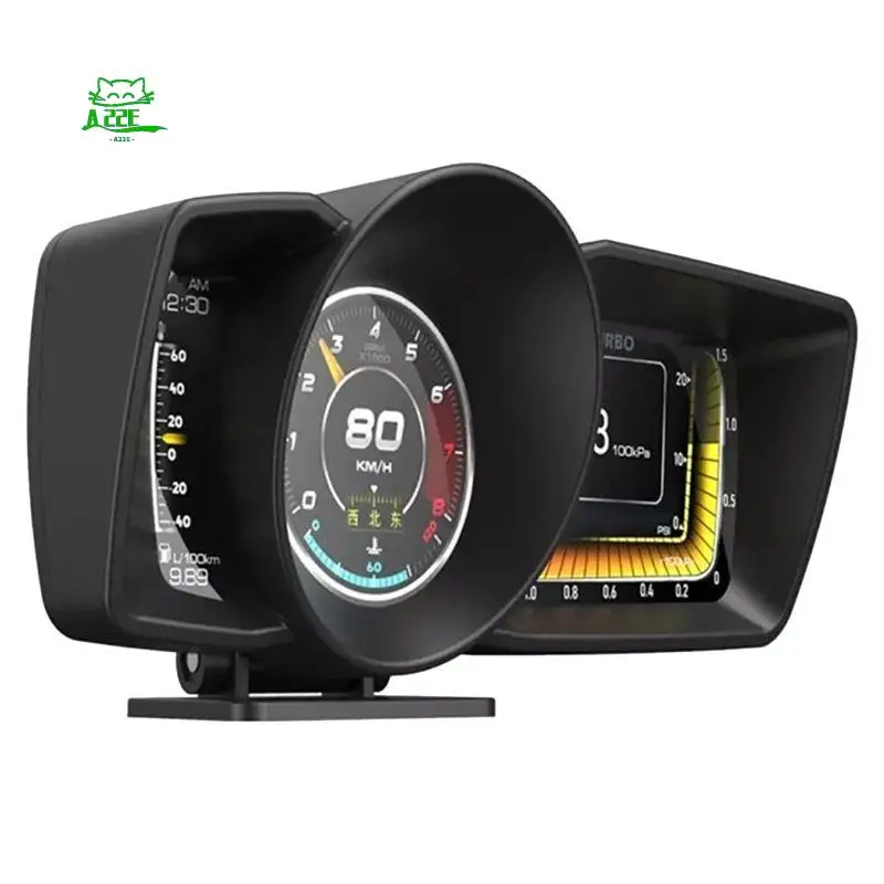 A22E-AP-7 HUD Head-Up Display OBD GPS Dual System Driving Computer LCD Computer Speedometer Universal Replacement Spare Parts