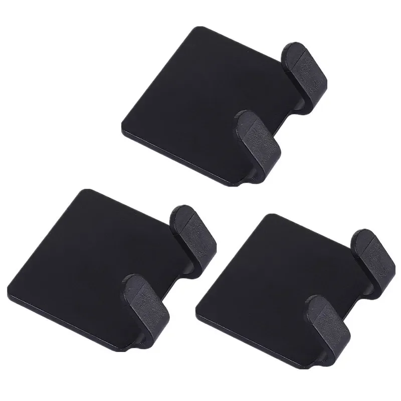 1/2/3PCS Adhesive Razor Holder Wall Mounted Bathroom For Shower Hook Rack Gillette Shaver Shaving Holder Black Plastic Hook