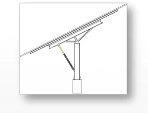 Solar Pv Tracking System Bracket Dual Axis 2 Axis Pv Sun Tracker Solar Tracker Bracket axis solar tracker system 6.5kw