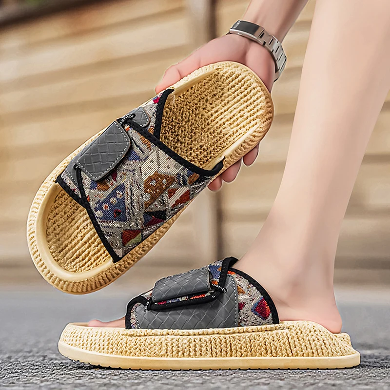 Zapatillas clásicas unisex a la moda para hombre, zapatos ligeros y transpirables cómodos para verano, sandalias para exteriores, zapatos de playa