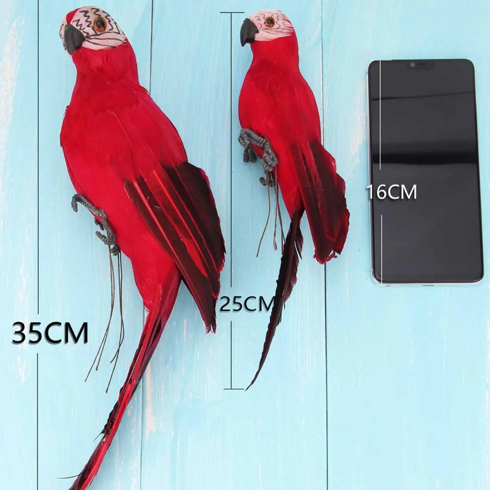 

25Cm Parrot Decoration Ornament Simulate Realistic Bird Statue For Home Garden Office Living Room Decor Imitation Parrot