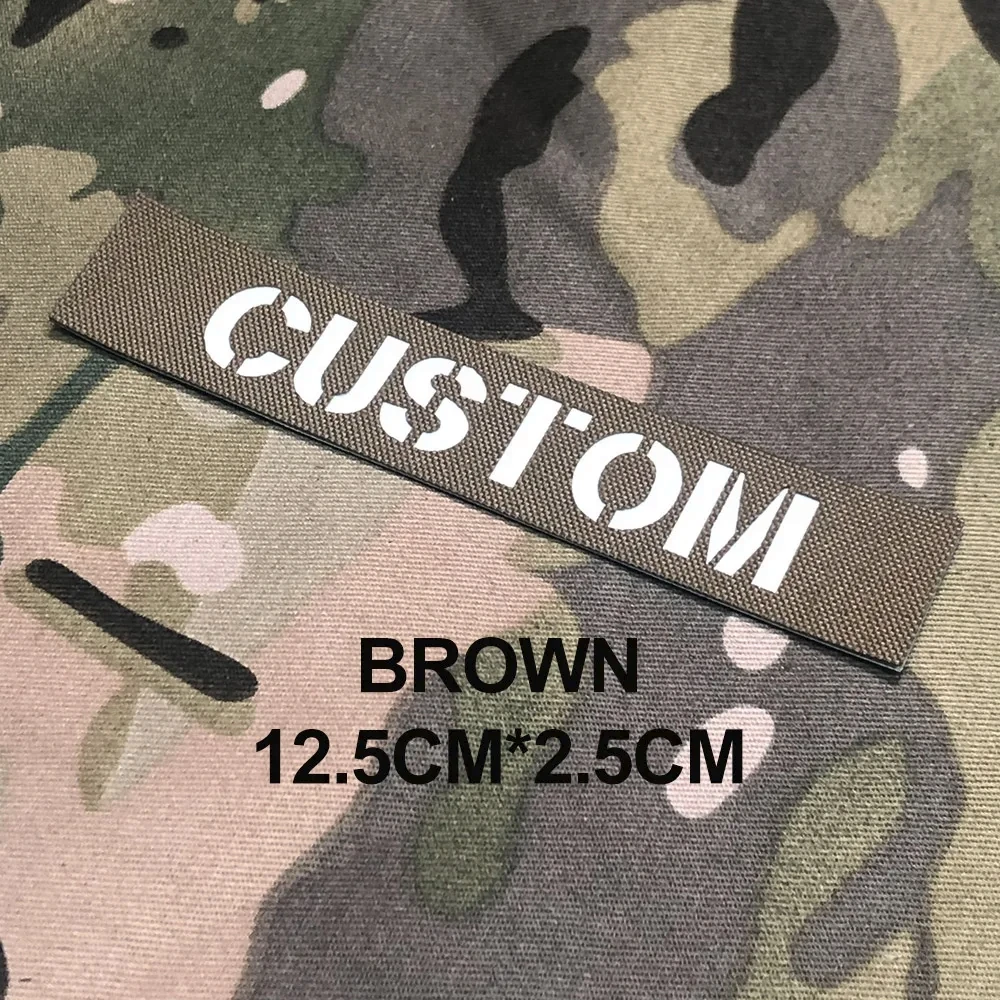 Custom Laser Cutting IR IFF Infrared Reflection Patch, Name Tapes, White Letters