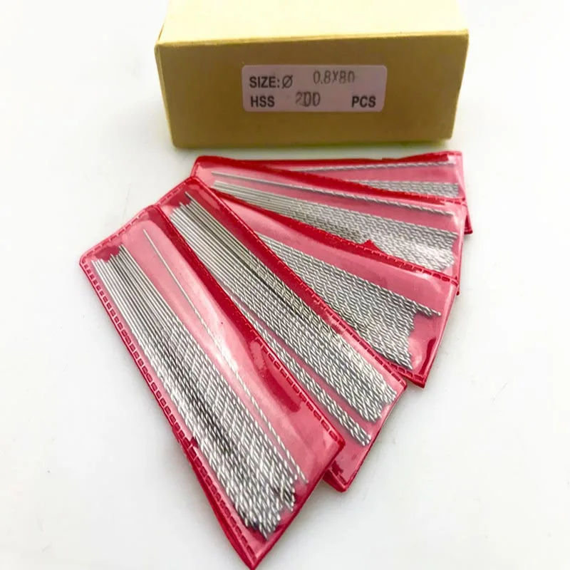 Imagem -05 - Alongar Haste Reta Torção Broca 0.53.2 mm Extra-longa de Aço de Alta Velocidade Micro Broca Fina para Metal Madeira Plástico 10 20 Peças