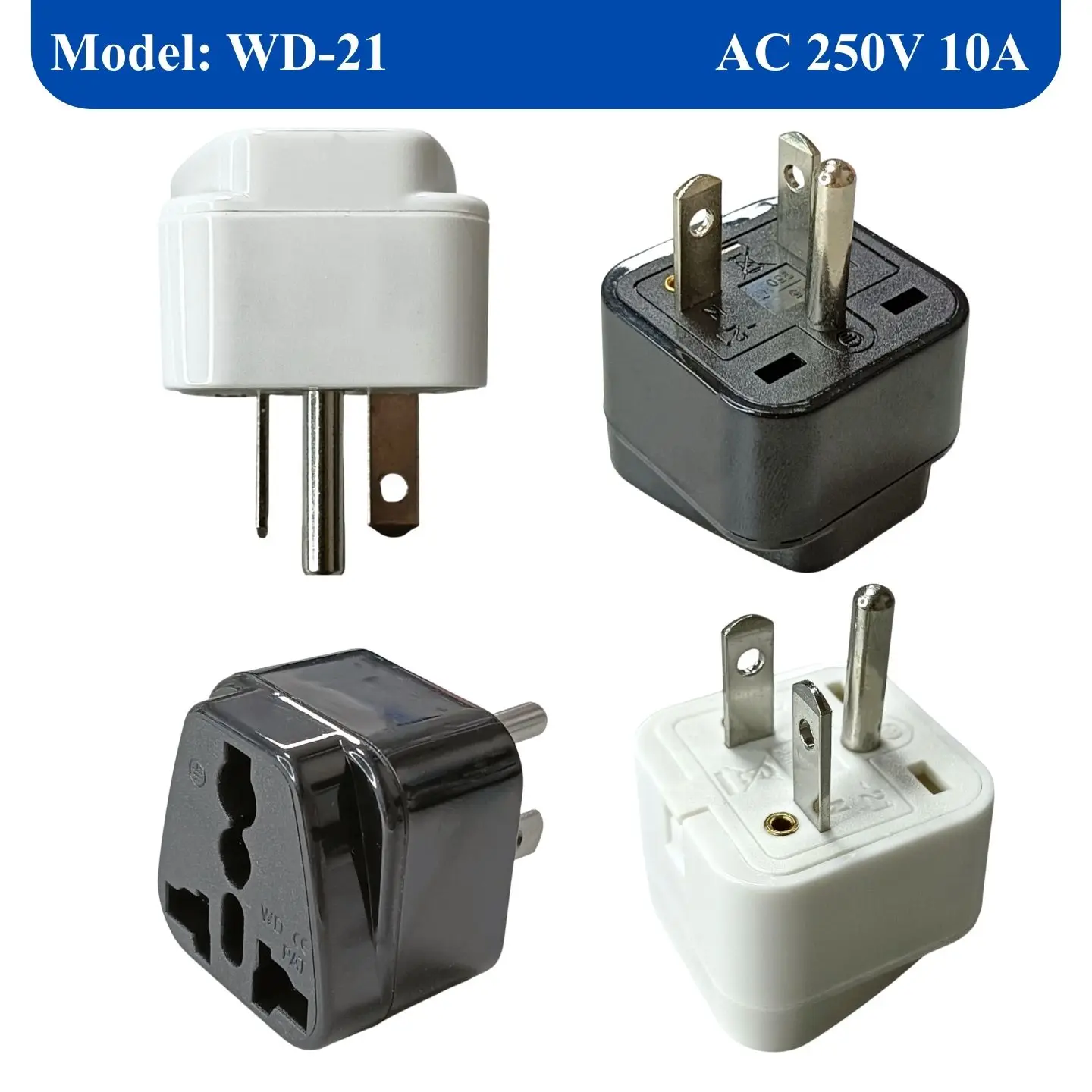 Universal Plug Adapter For NEMA 6-20P Socket - AC 208/220/230/240V
