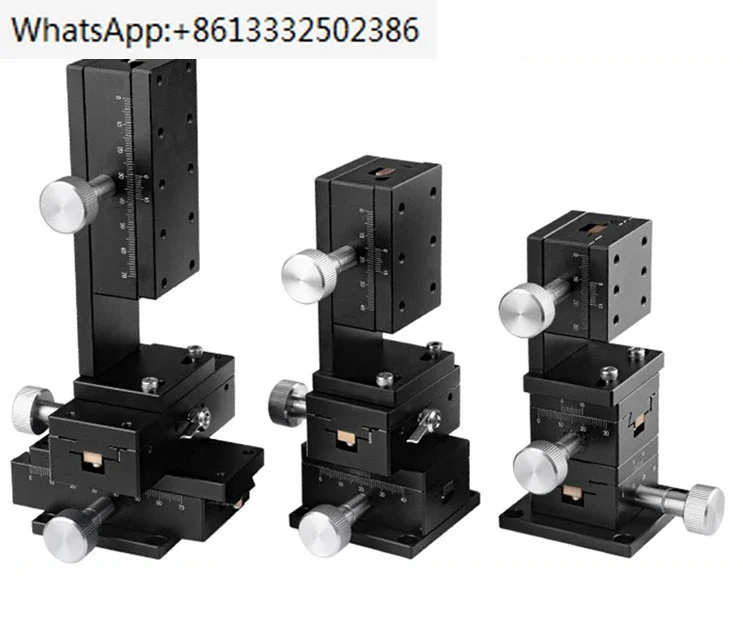 

XYZ axis dovetail groove sliding table manual displacement platform LWD406090 precision gear rack movement CCD dedicated