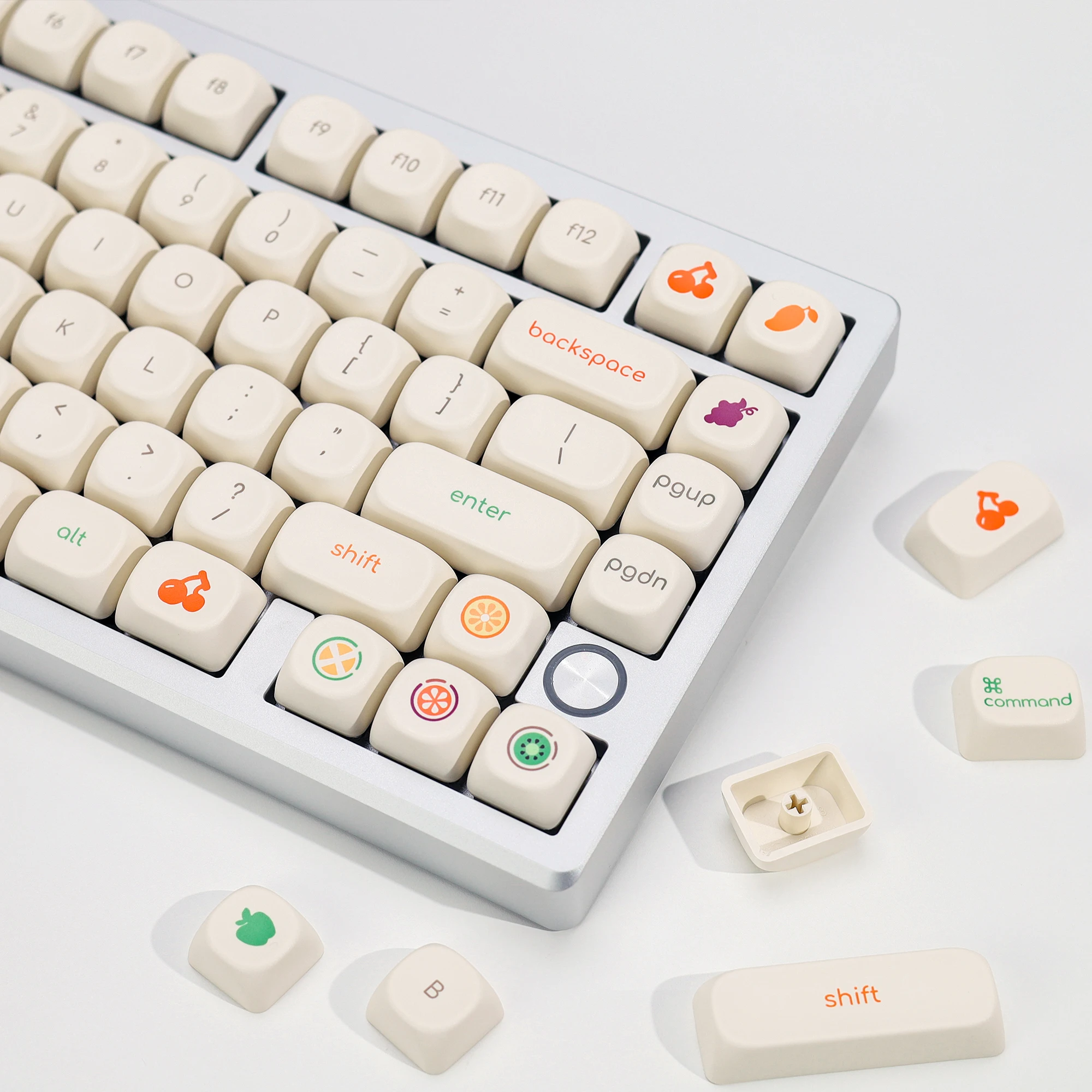 

Frozen Yogurt Keycaps Minimalist and Cute Koa Profile Keycaps PBT Sublimation 137 Key Keycaps Mechanical Keyboard Accessories