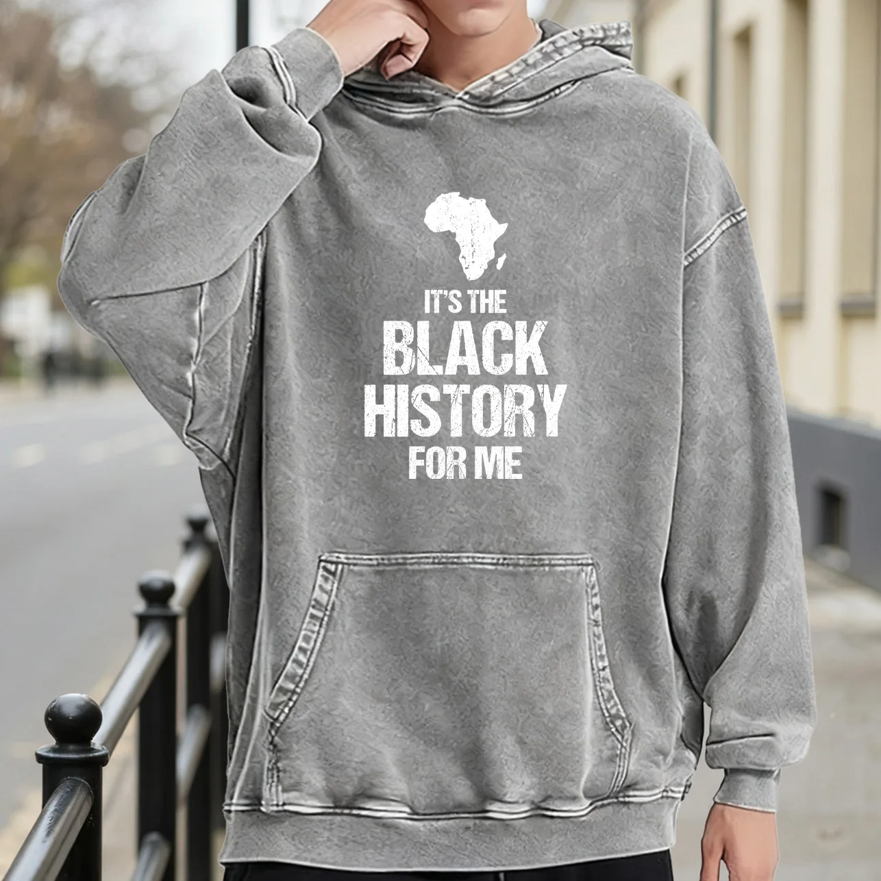 

Мужская винтажная толстовка с капюшоном Black History, потертый пуловер в стиле ретро, повседневная уличная толстовка