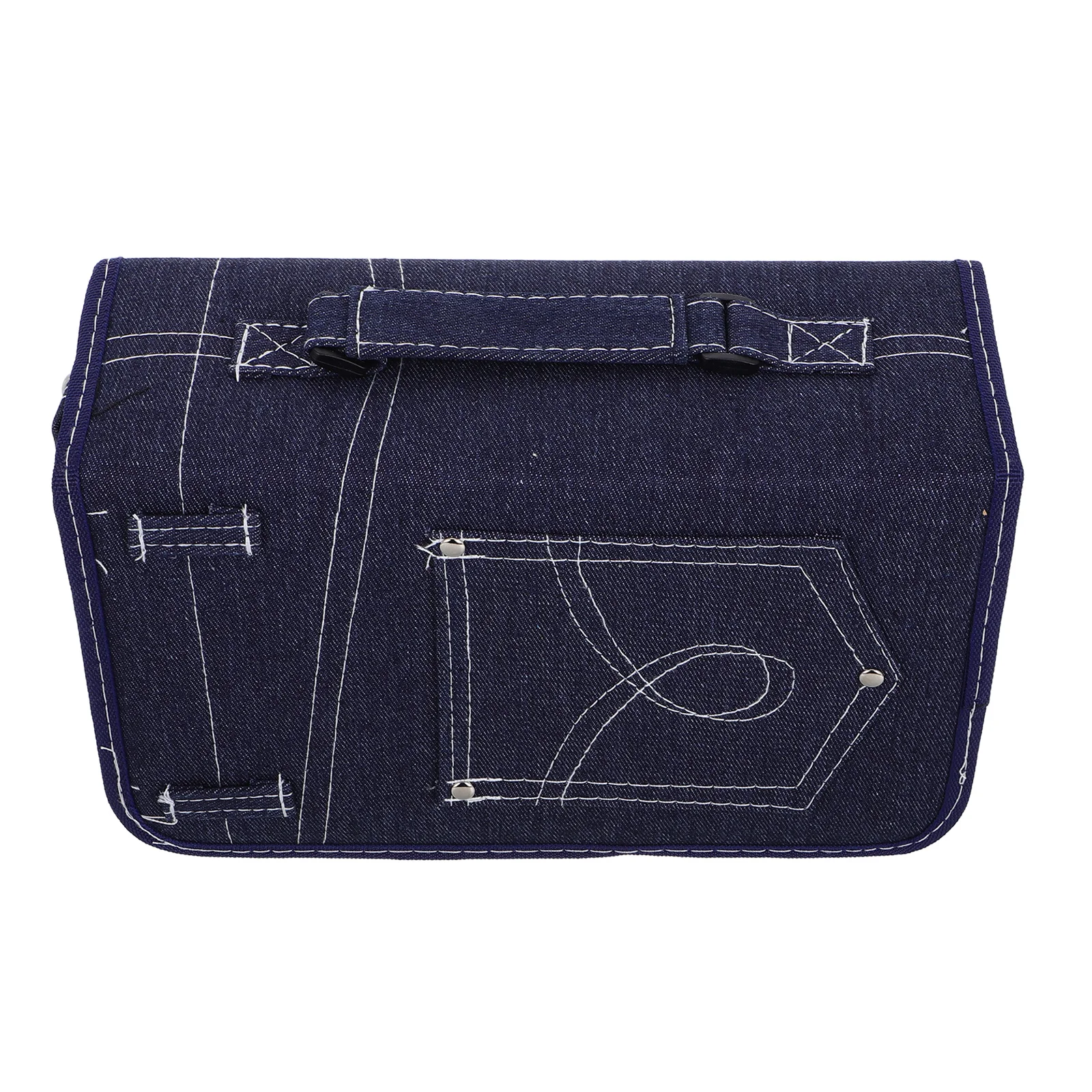 

128 Capacity Denim Fabric Disc Storage Bag Portable Cd Dvd Vcd Organizer Protective Zipper Case Holder for Home Office Travel