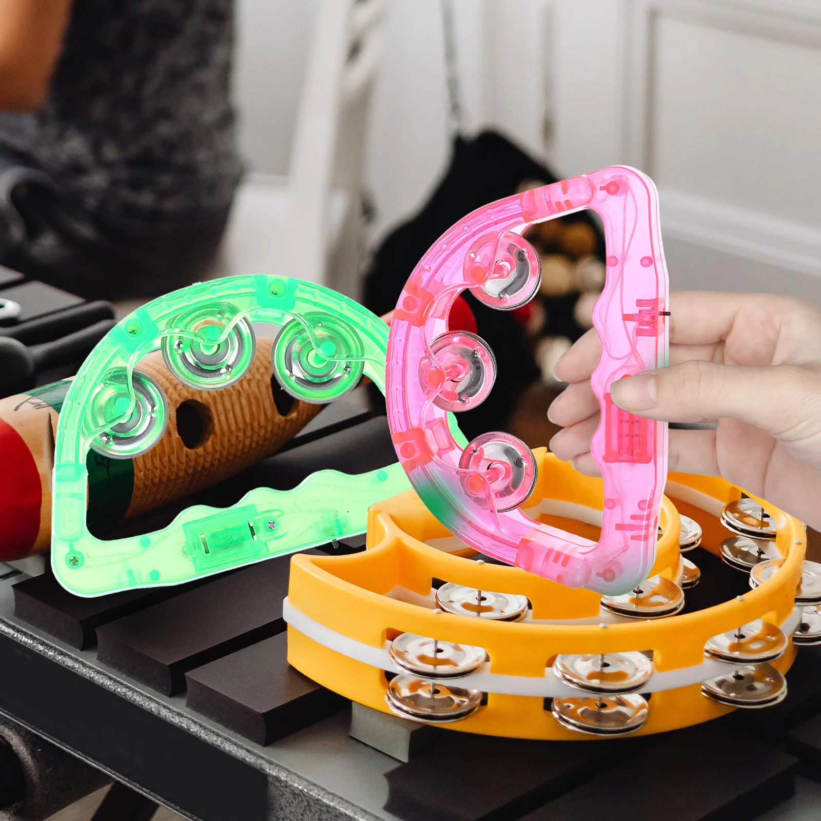 8 قطعة الدف وامض مضيئة للحزب وامض الدعائم حفلة كرنفال مهرجان الأحداث الرياضية Led اللعب