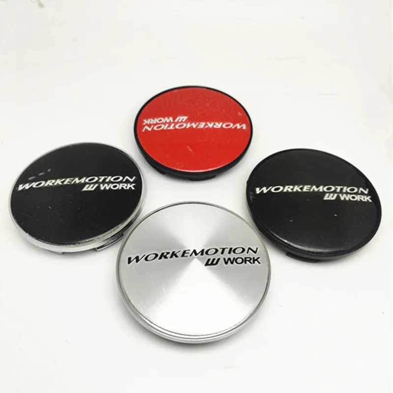 4pcs 68mm Work Emotion Wheel Center Cap Hub Auto Rims Center Cap Cover Car Styling Accessories